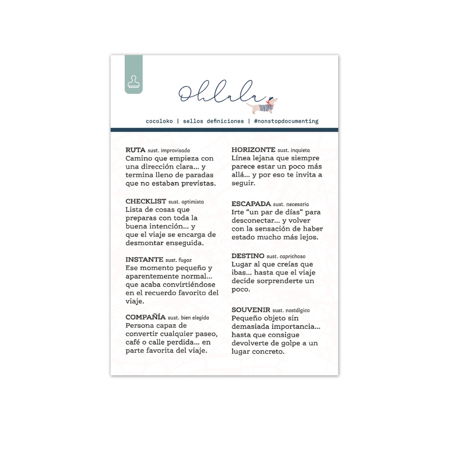 OHLALA Set Sellos Definiciones
