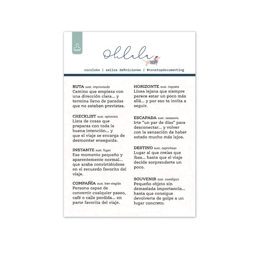OHLALA Set Sellos Definiciones