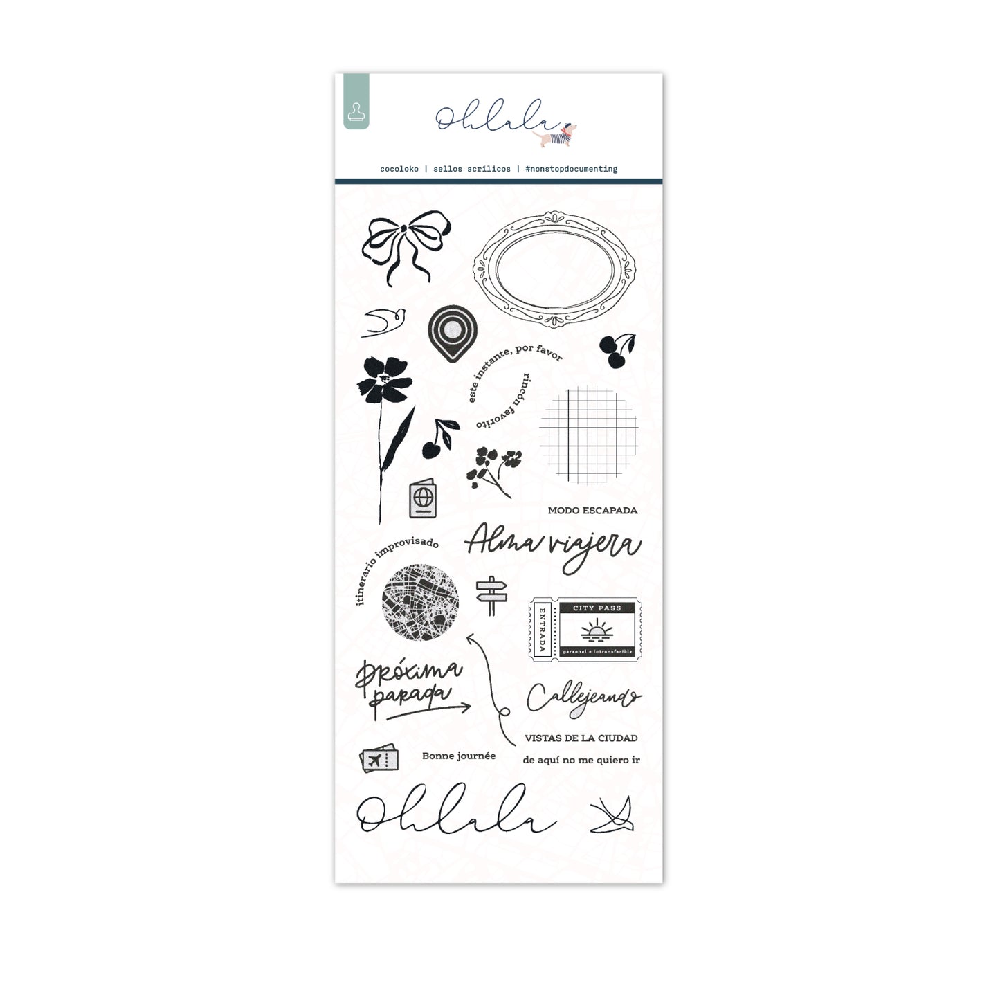 OHLALA Set Sellos Ilustraciones