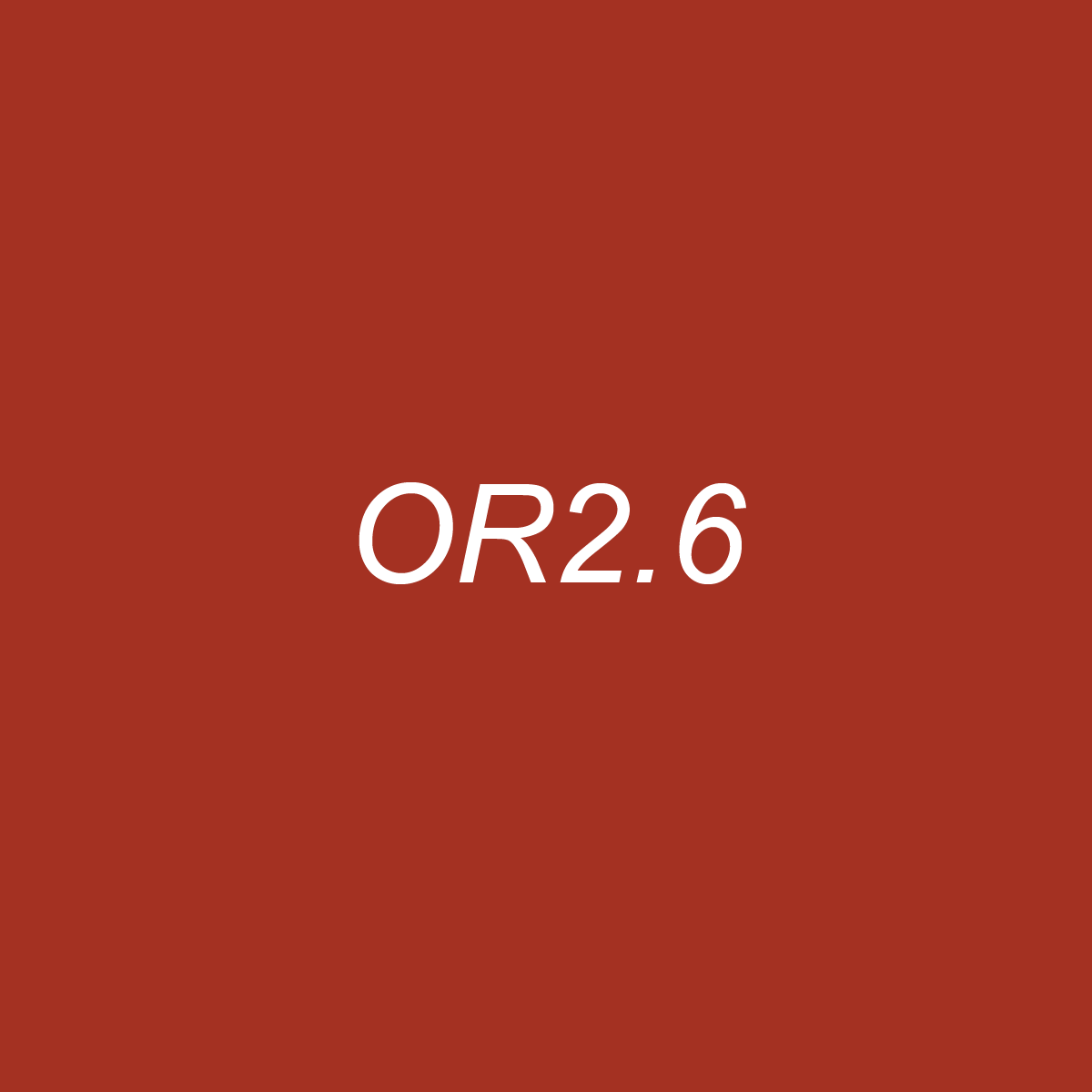 Brush - OR2.6 Red Ochre