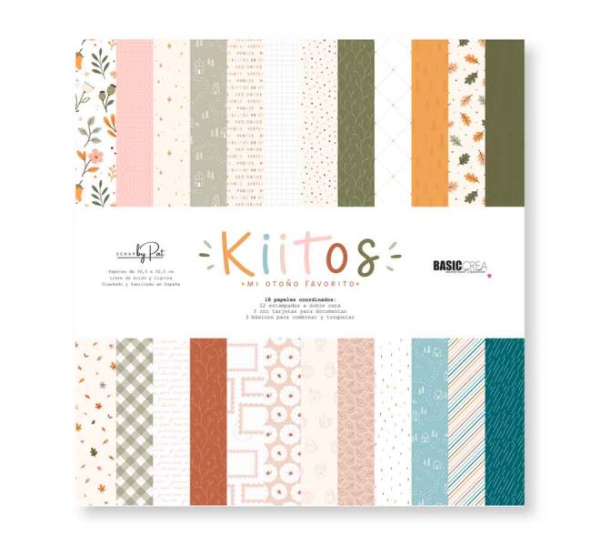 Colección de papeles Kiitos 12x12 de Basic Crea