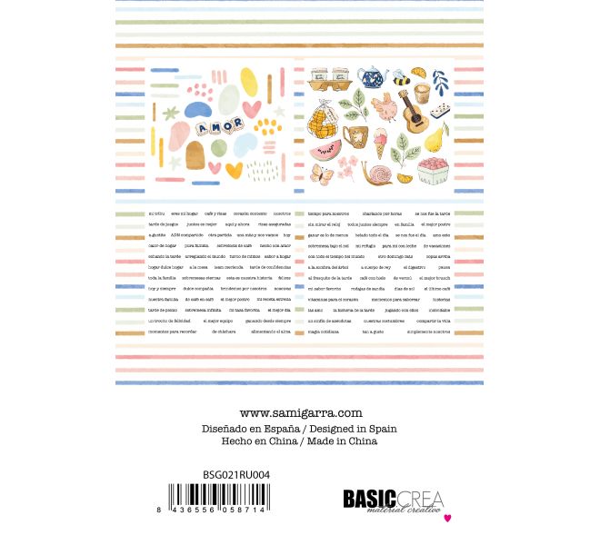 Sobremesa -Rub-ons: frases, manchas e ilustraciones