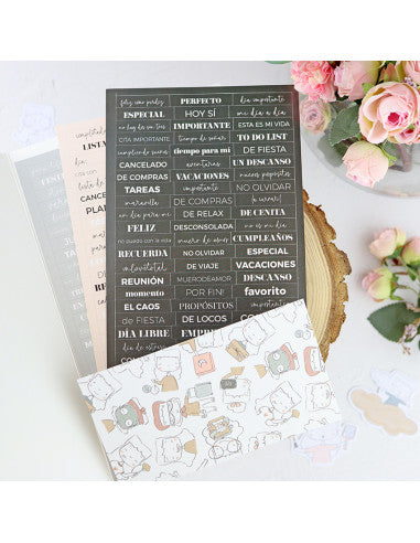 Sea lo que sea/stickers set