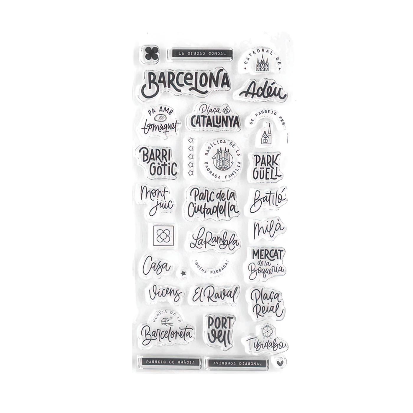 Set de sellos Barcelona – Lora Bailora