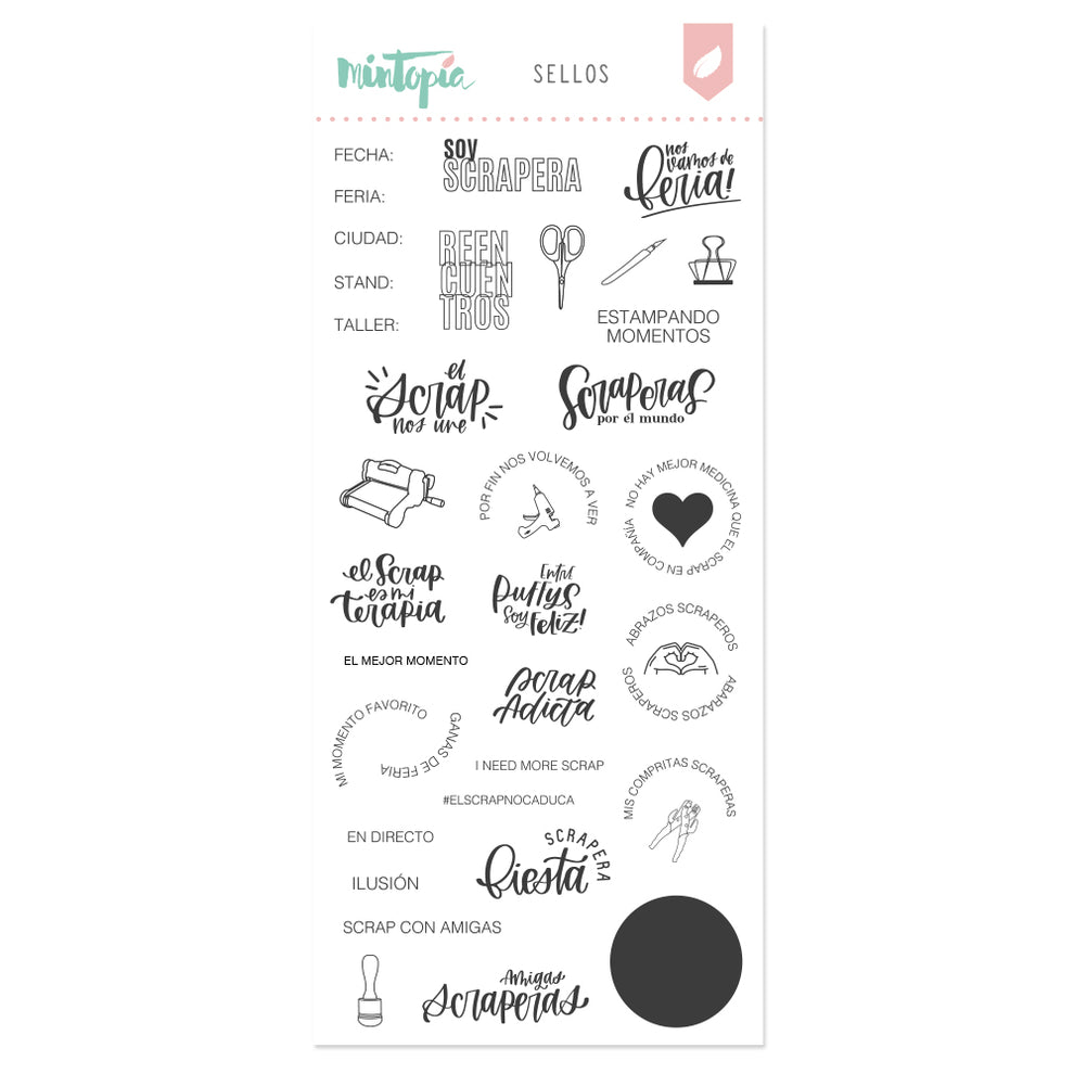 Sello Documenta Feria de scrap de Mintopía