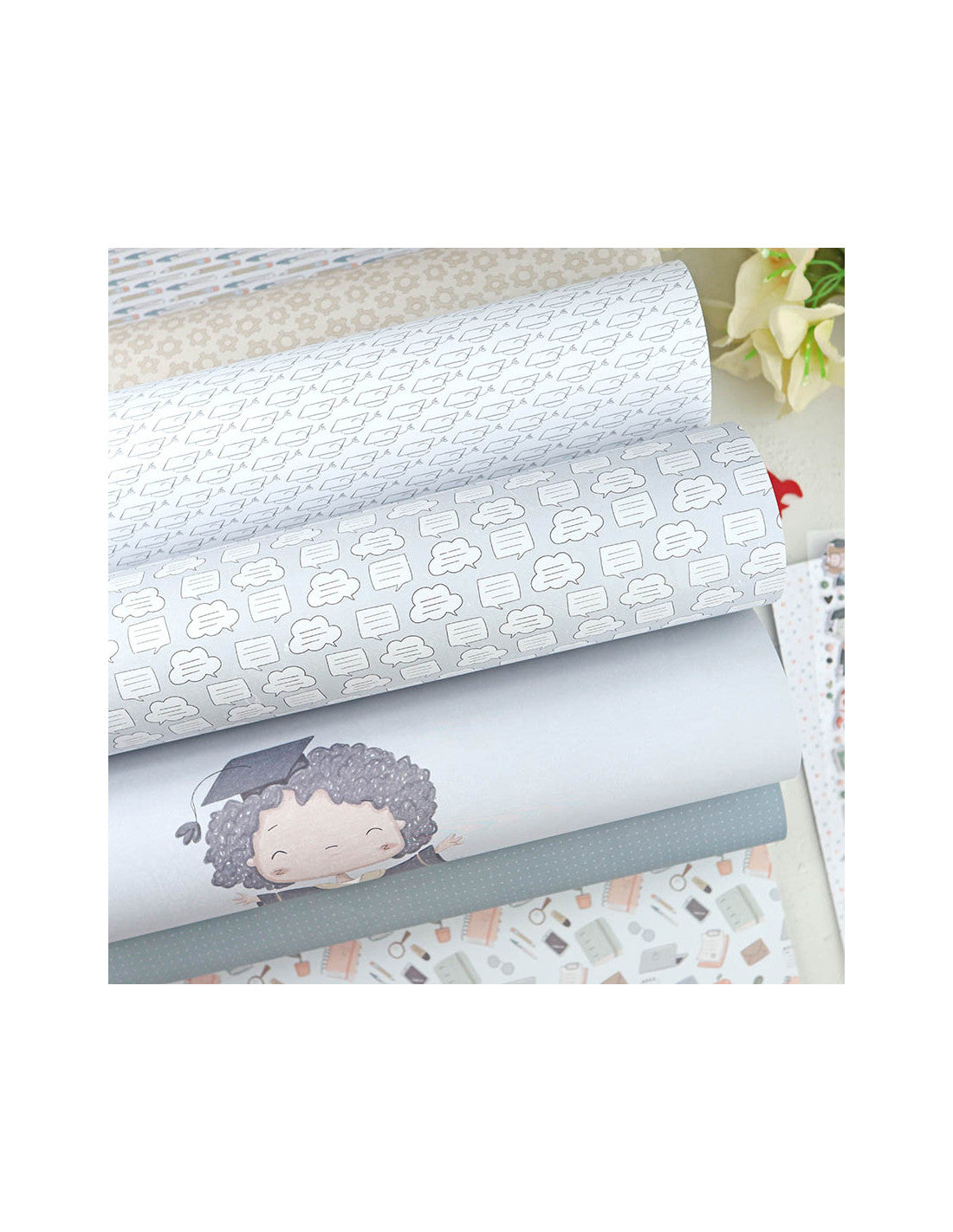 Septiembre 12x12" paper pad | Alúa Cid design