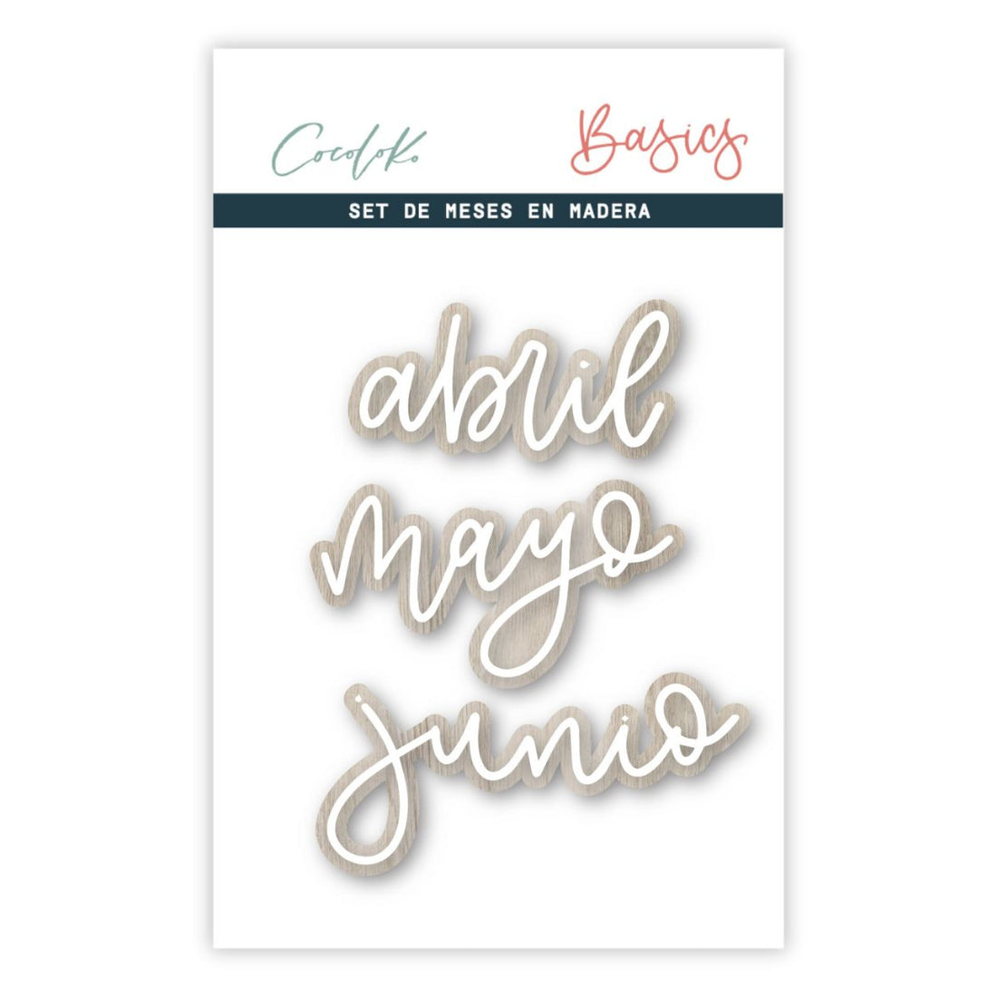 Set de Maderas Meses Primavera FLOWERS – Pega Papel y Tijera