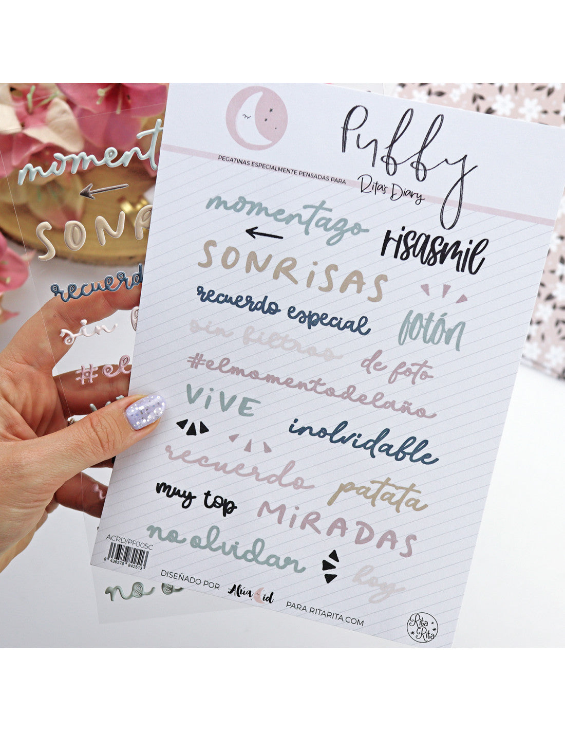 Sin Filtros. Colorful puffy stickers