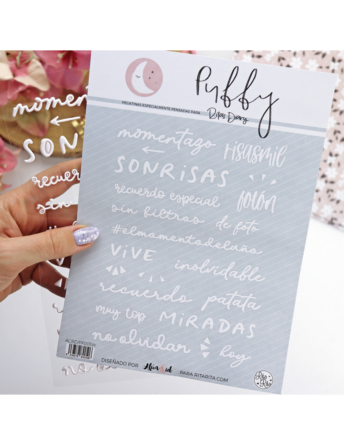 Sin Filtros. White puffy stickers