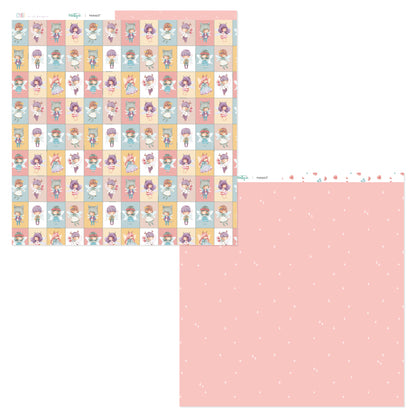 PREVENTA Stack 12"x12" Chibi en el bosque + recortables