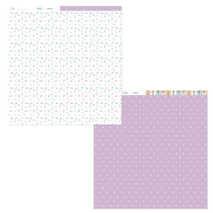 PREVENTA Stack 12"x12" Chibi en el bosque + recortables