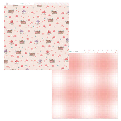 PREVENTA Stack 12"x12" Chibi en el bosque + recortables
