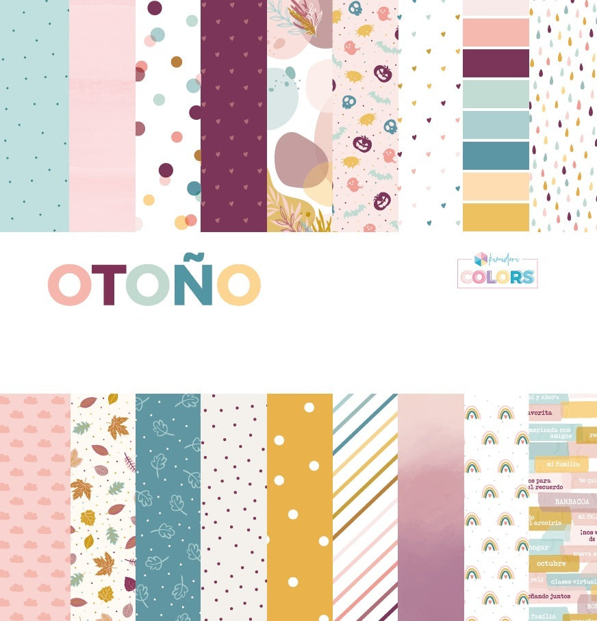 PREVENTA Stack 12"x12" Otoño + recortables