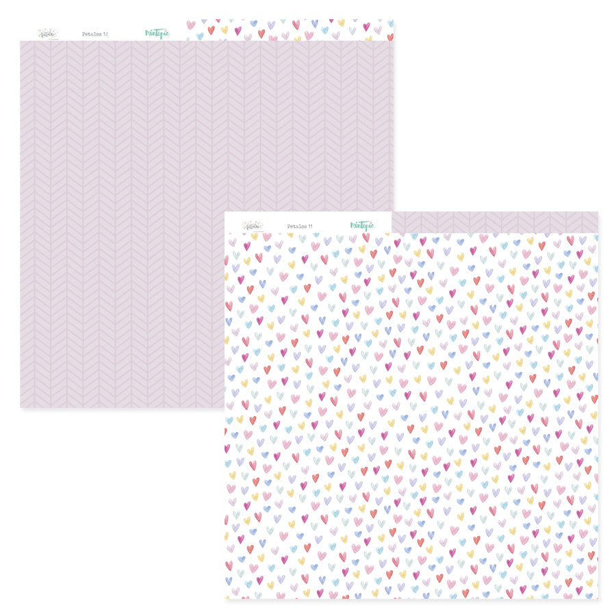 PREVENTA Stack 12"x12" Pétalos + recortables