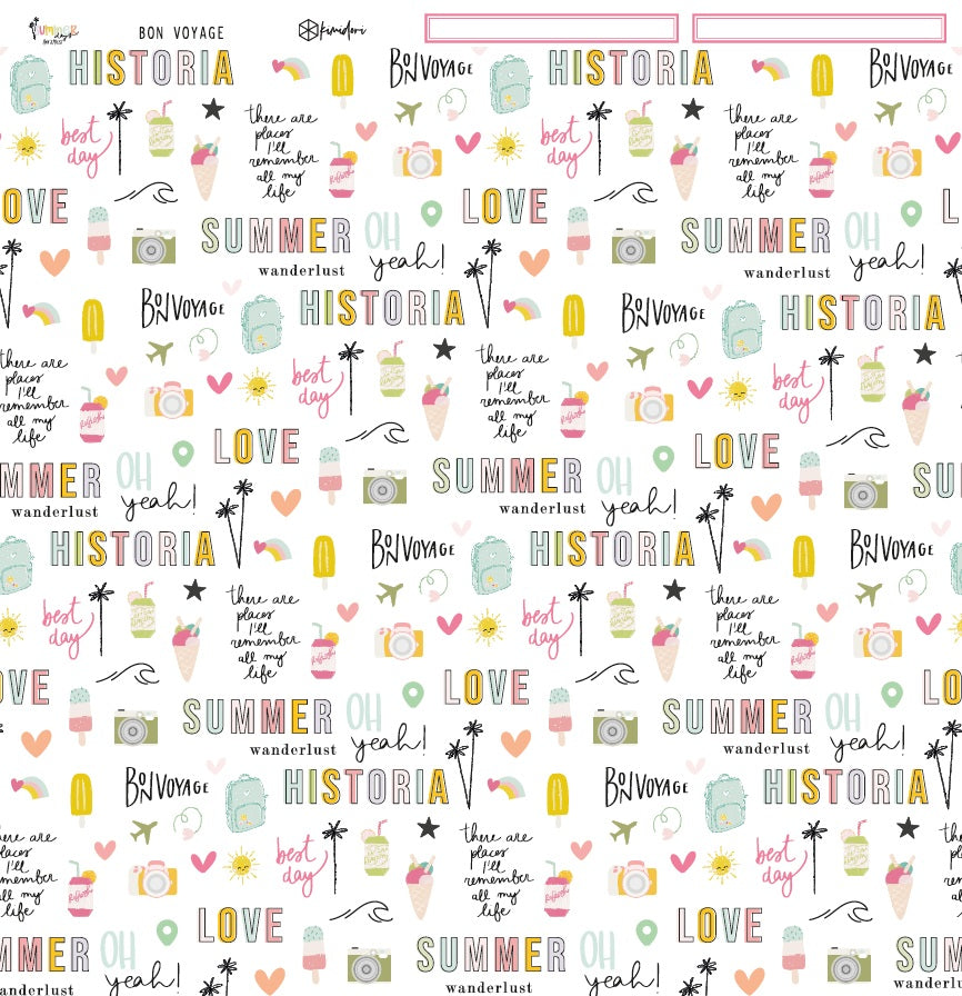 PREVENTA Stack 12"x12" Summer Days + recortables