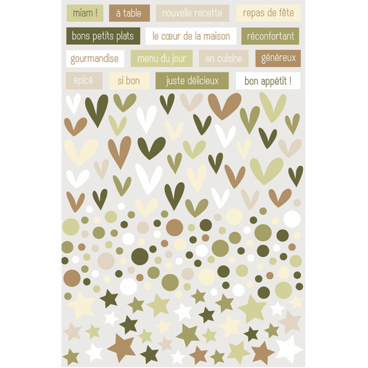Puffy stickers Recette de famille - HA PI Little Fox