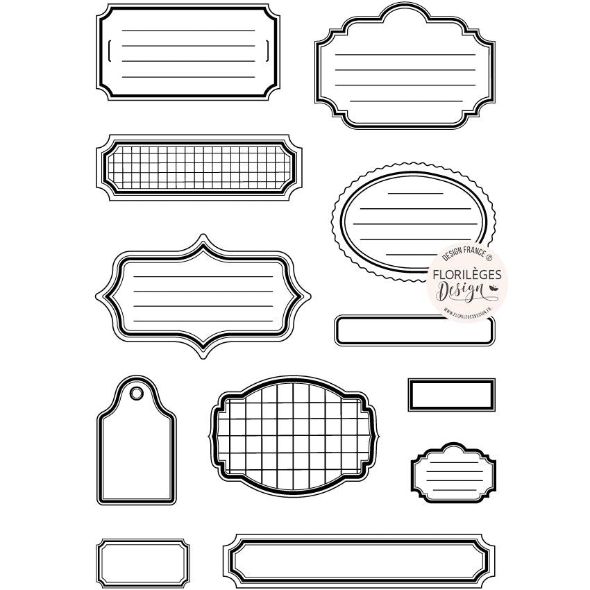 MULTI ÉTIQUETTES  Acrylic Stamp