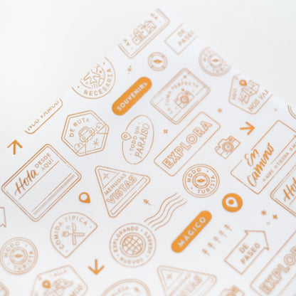 Vellum con foil COMPÁS