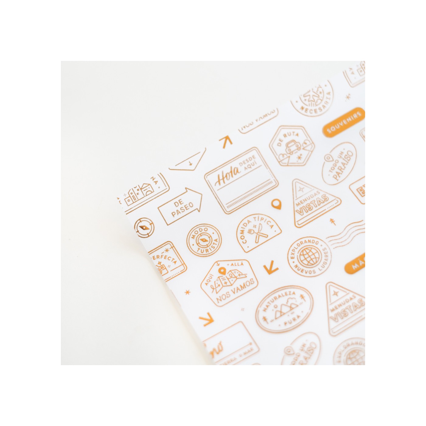 Vellum con foil COMPÁS