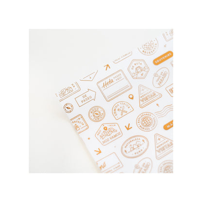 Vellum con foil COMPÁS