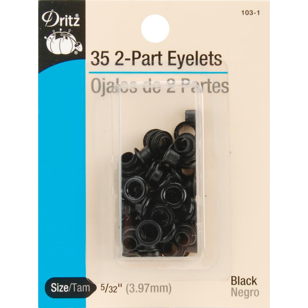Dritz 2-Part Eyelets 5/32" 35/Pkg