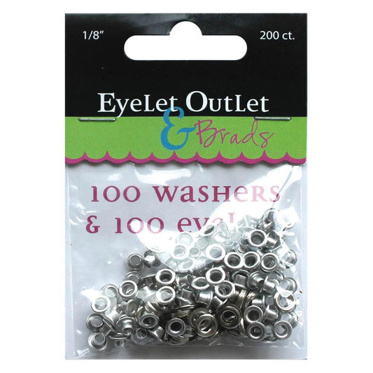 Eyelet Outlet Eyelets & Washers- 1/8"
