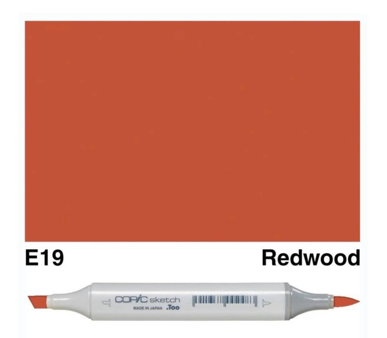 COPIC Sketch Markers, E19 Redwood