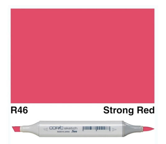 COPIC Sketch Markers, R46 Strong Red