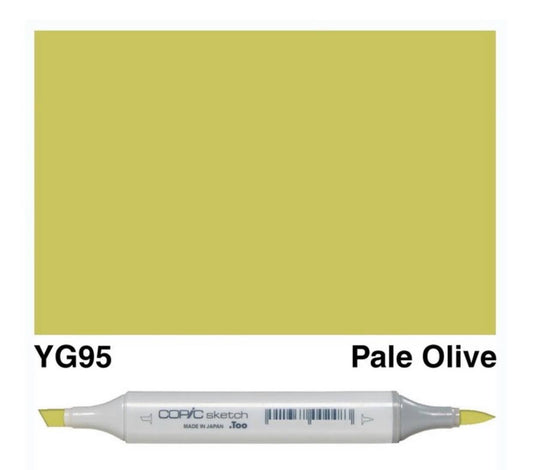 COPIC Sketch Markers, YG95 Pale Olive