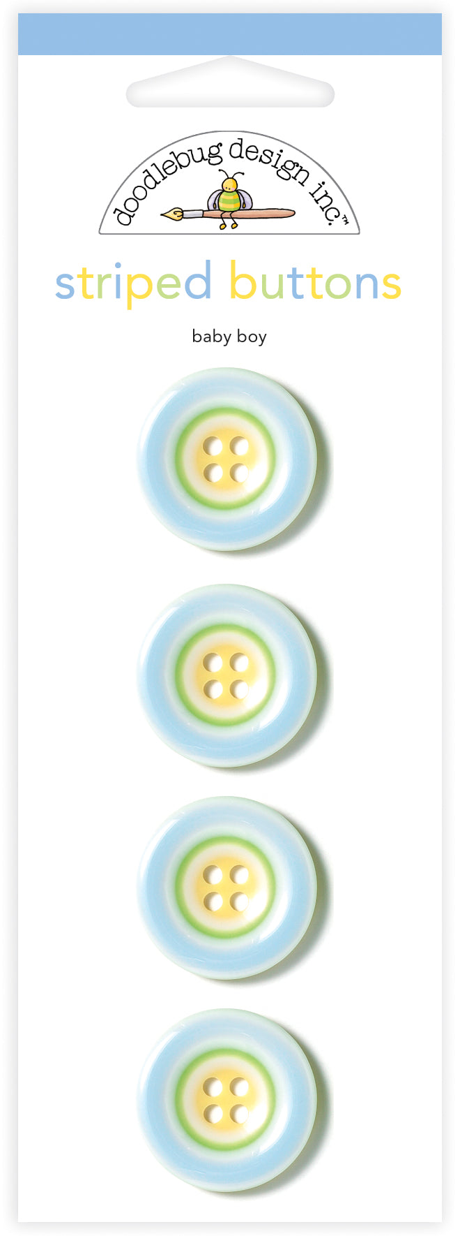 Baby Boy Striped Buttons
