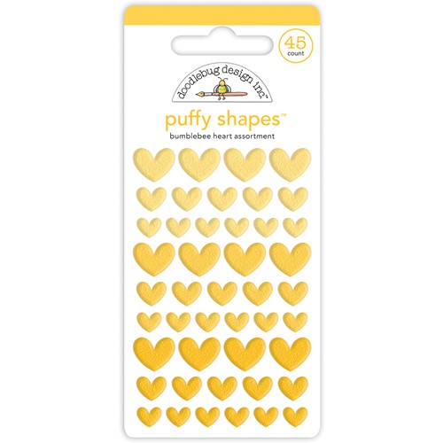 Bumblebee Heart Puffy Shapes