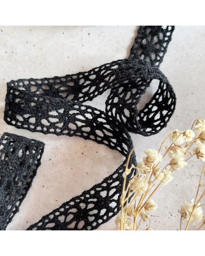 Lazo Crochet Negro