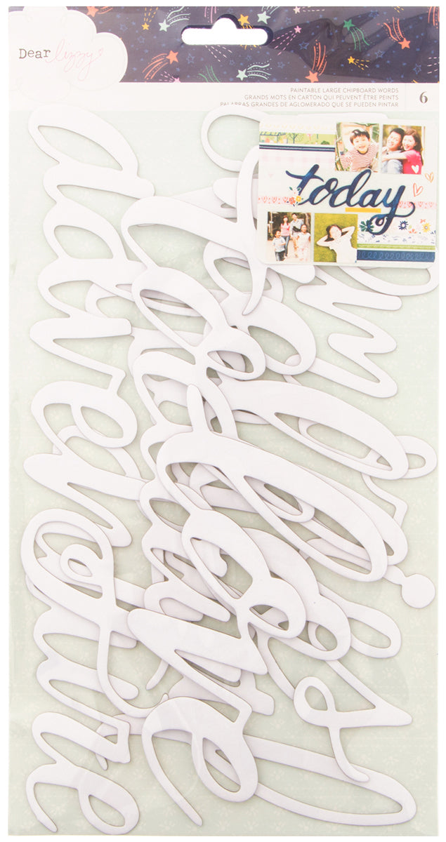 DEAR LIZZY PRINTABLE LARGE CHIPBOARD