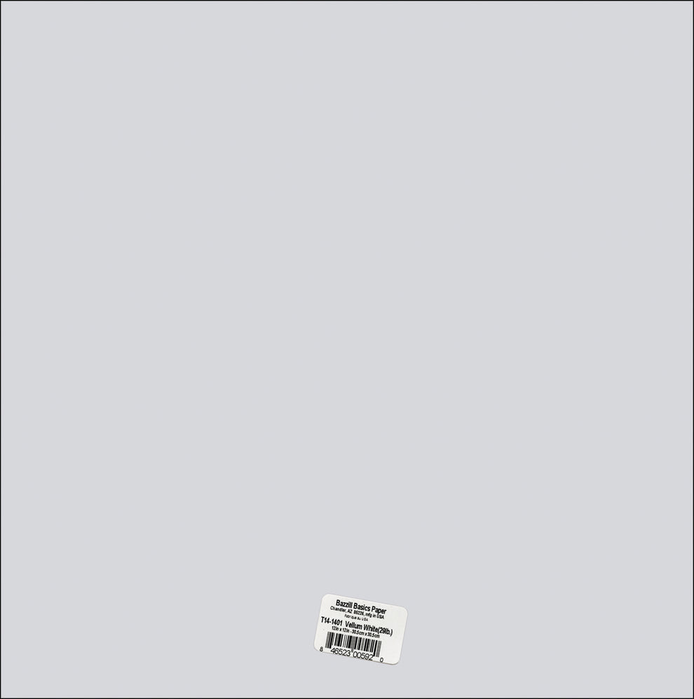 12"X12"VELLUM -White 29lb