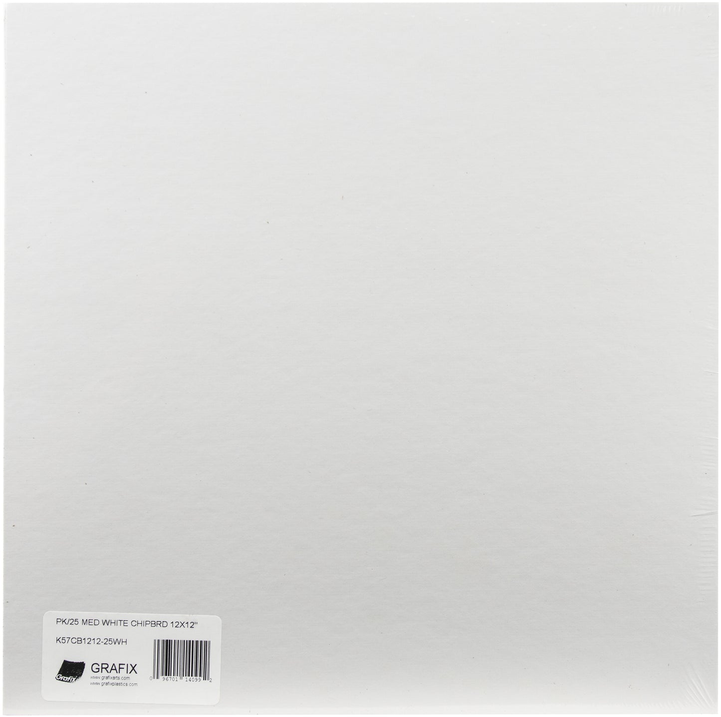 Medium Weight Chipboard 12"X12" White