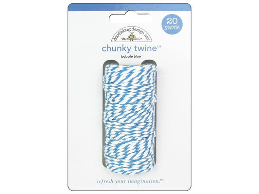 bubble blue chunky twine
