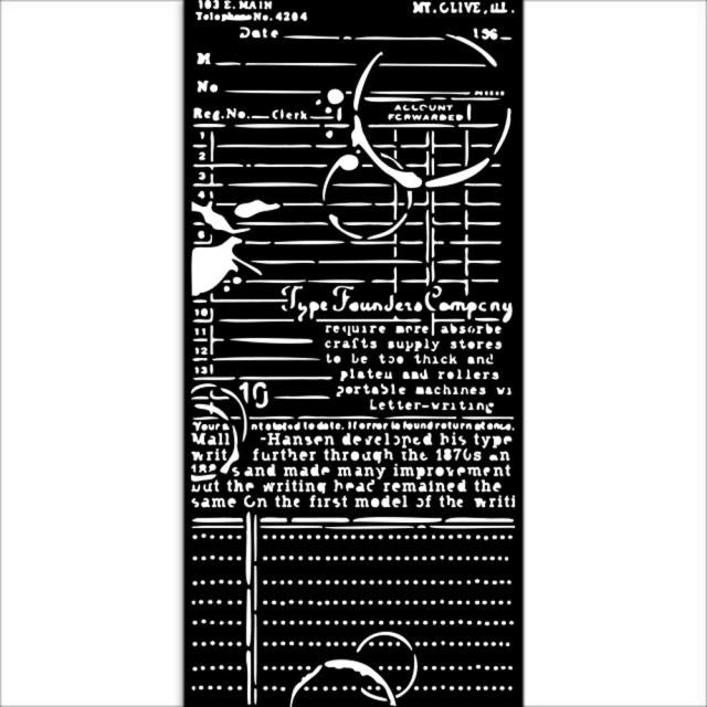 Thick stencil 12x25-Create Happiness (book)
