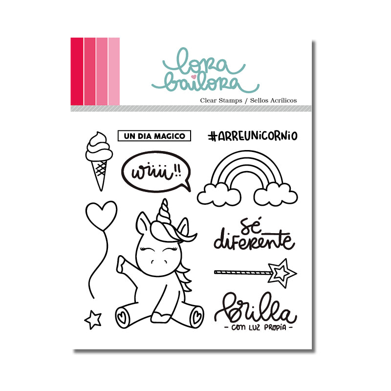 Sello Acrílico Unicornio
