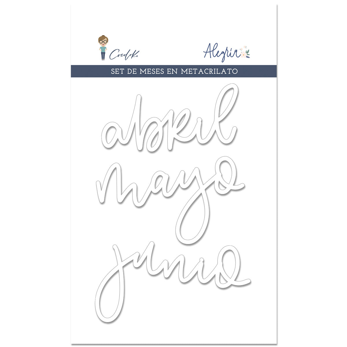 Set Metacrilatos Meses Primavera Alegria