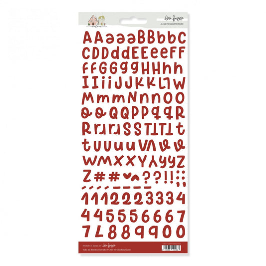 ALFABETO BURDEOS VOLVER