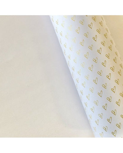 Cartulina especial corazón dorado