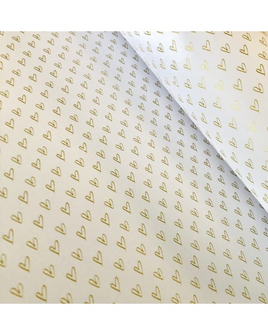 Cartulina especial corazón dorado