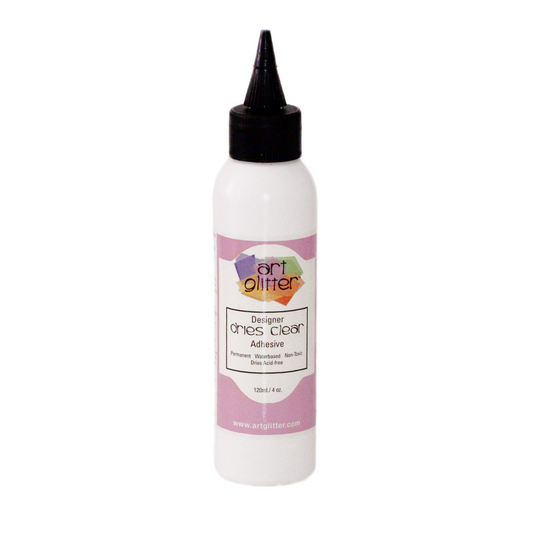 Art Institute Glitter Designer Dries Clear Adhesive 4 oz.