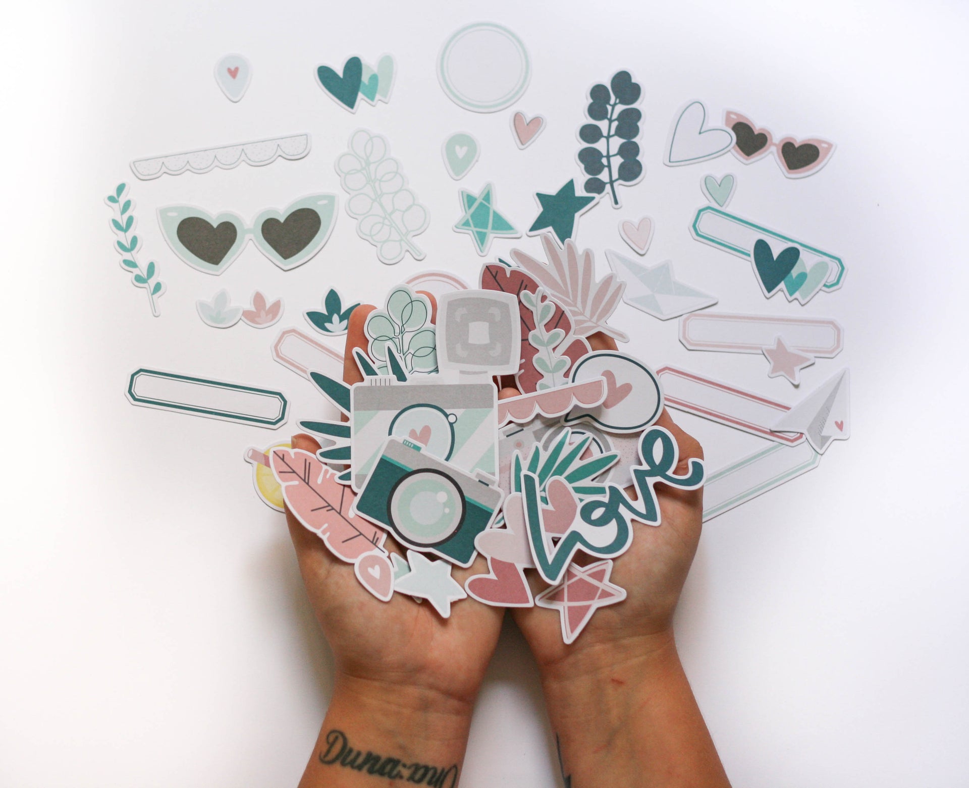 Set de 52 diecuts Vive la vida