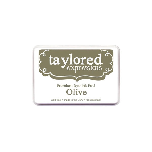 Taylored Expressions Premium Full Ink Pad- Olive