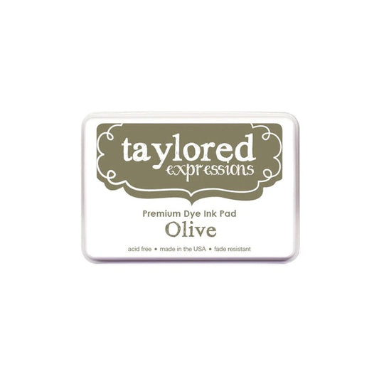Taylored Expressions Premium Full Ink Pad- Olive