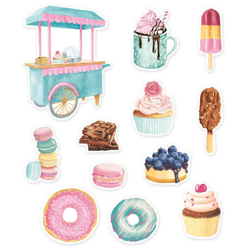 Ephemera set Sugar and Spice 12pcs
