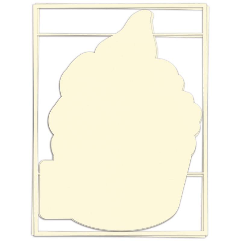 Light chipboard album base Cupcake - refill 6x8"