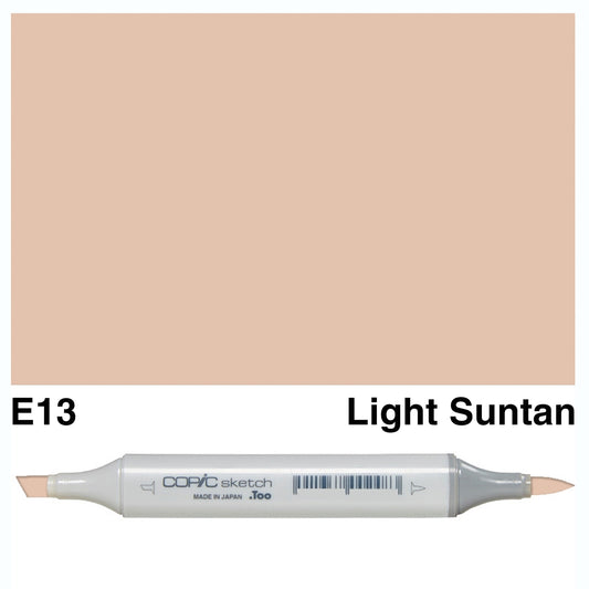 COPIC Sketch Markers, E13 Light Suntan