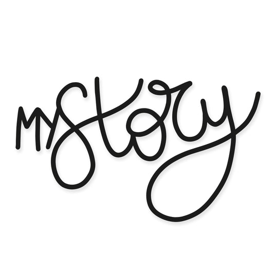 Título de metacrilato My Story